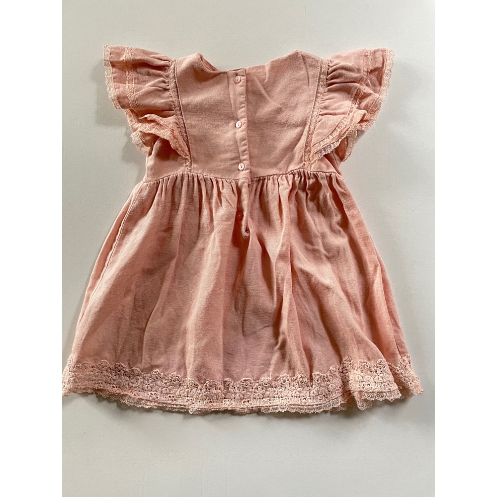 GUC Zara Linen & Lace Dress - Picture 2 of 4